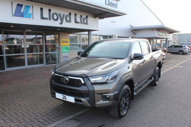 Toyota Hilux 2.8 D-4D-h Invincible X Pickup 4dr Diesel Hybrid Auto 4WD Euro 6 (204 ps) Pickup Hybrid Grey